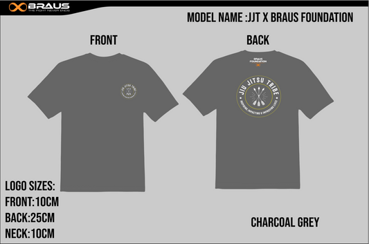 Jiu Jitsu Tribe/BRAUS T-Shirt (GREY)